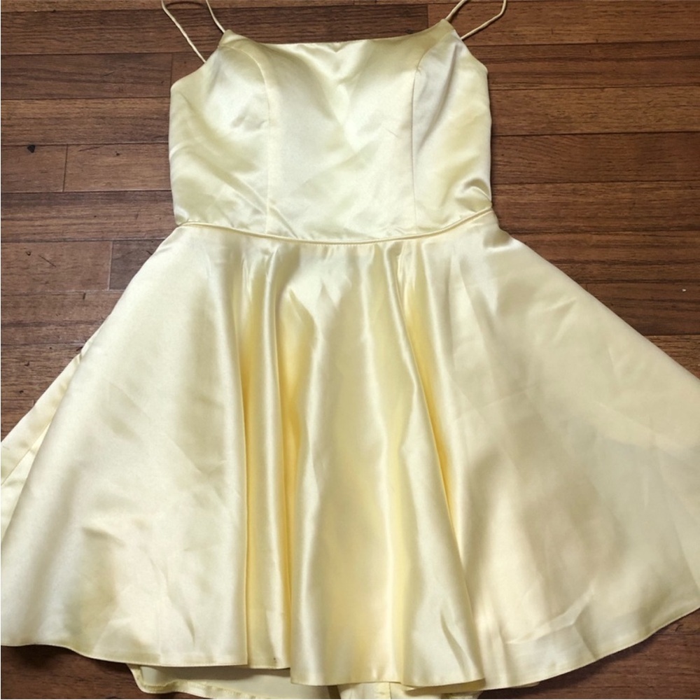 Stacees Cream Satin Fabric - Picture 2 of 9